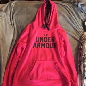 Pink Under Armour sweatshirt